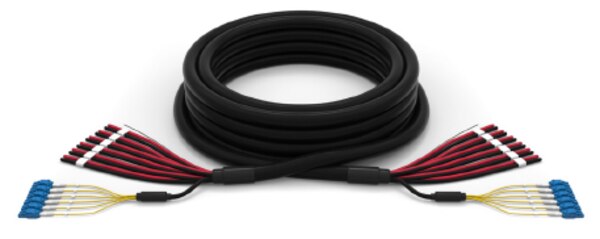 Outdoor Hybrid Fiber Trunk, 12 Fibers, Single-Mode, 12 x 10AWG, LCULCU ...